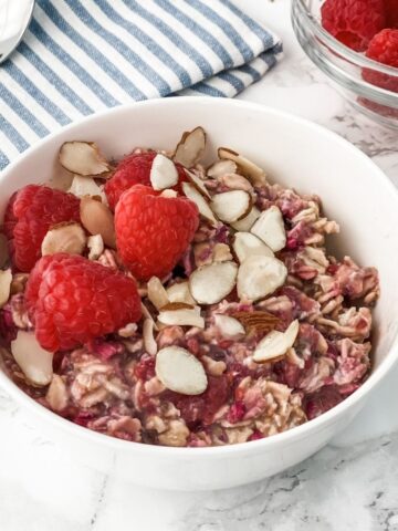 raspberry overnight oats recipe