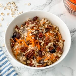 carrot cake overnight oats recipe