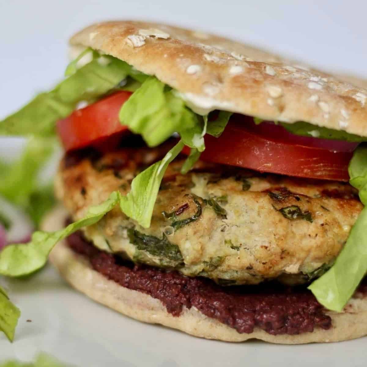 greek turkey burger