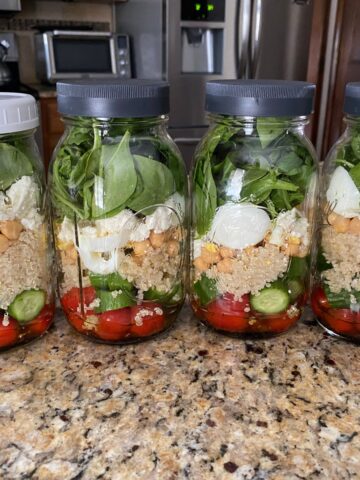 mason jar salads for the week