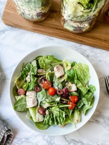 Greek Chicken Salad in a Jar Recipe