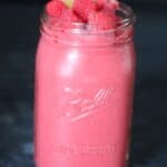 raspberry peach smoothie