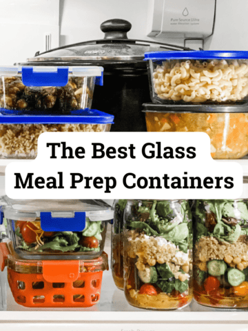 refrigerator for glass meal prep containers