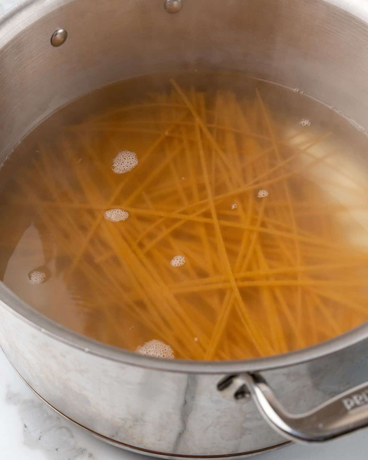 cook pasta al dente.