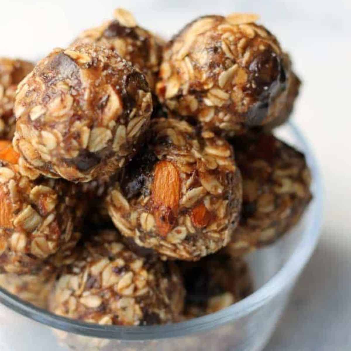 Almond butter energy balls.