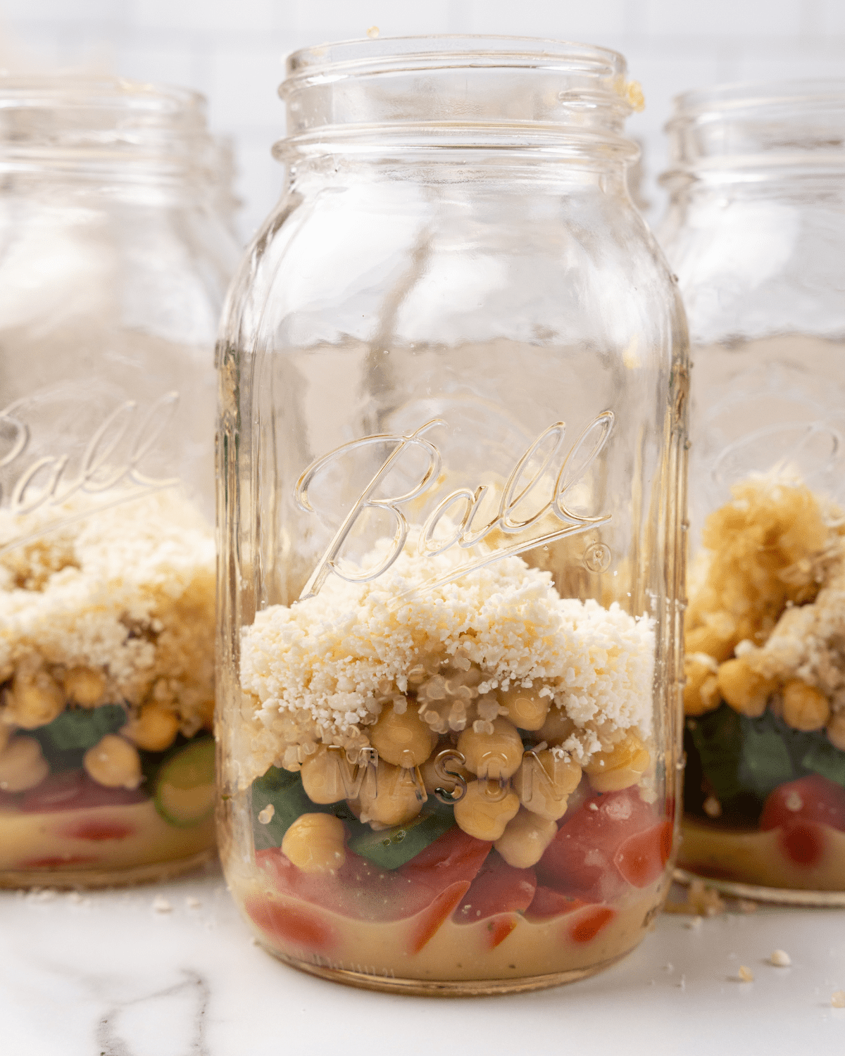 High Protein Salads in Jars for the Best Lunch