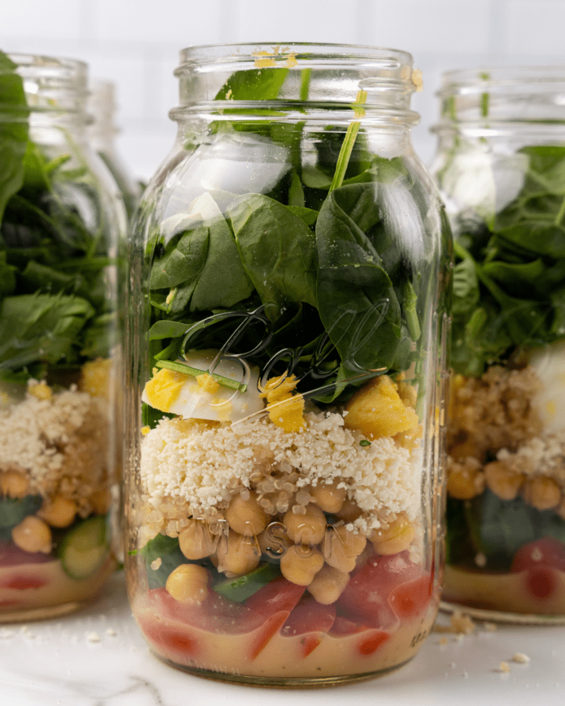 High Protein Salads in Jars for the Best Lunch