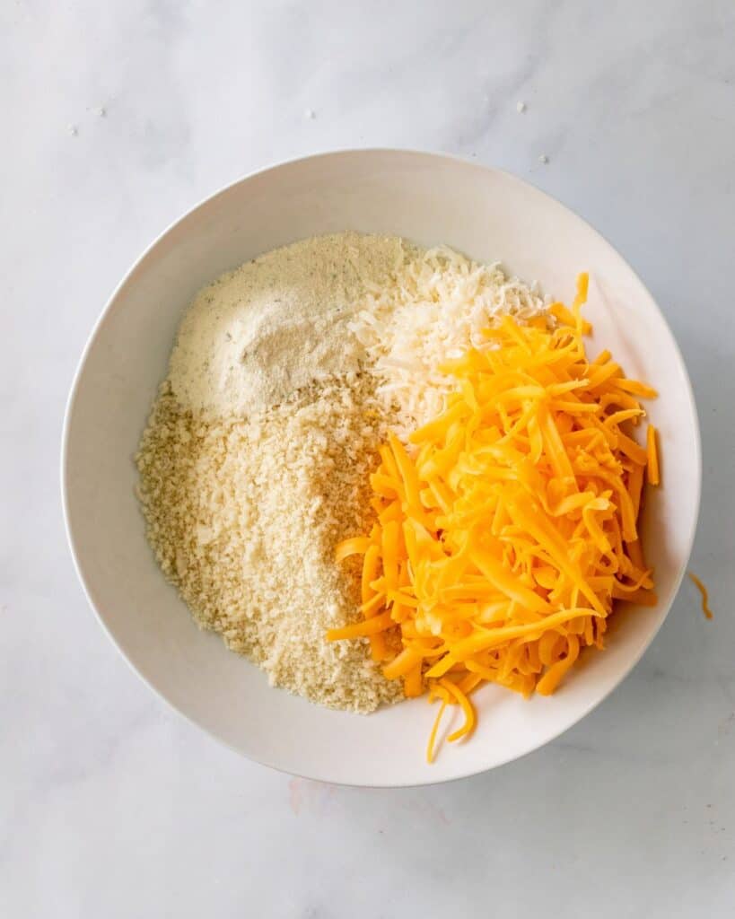 panko topping ingredients in a bowl.